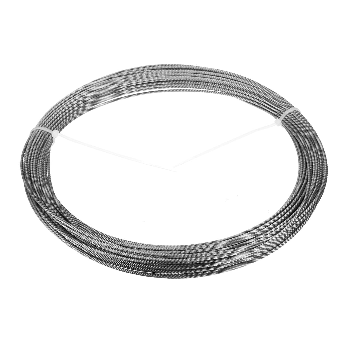 3/32"(2mm) 304 Stainless Steel Cable Wire Rope 7x7 Strands Core 100ft (30M) Aircraft Wire for Construction Outdoors Marine Rigging Decking Railings