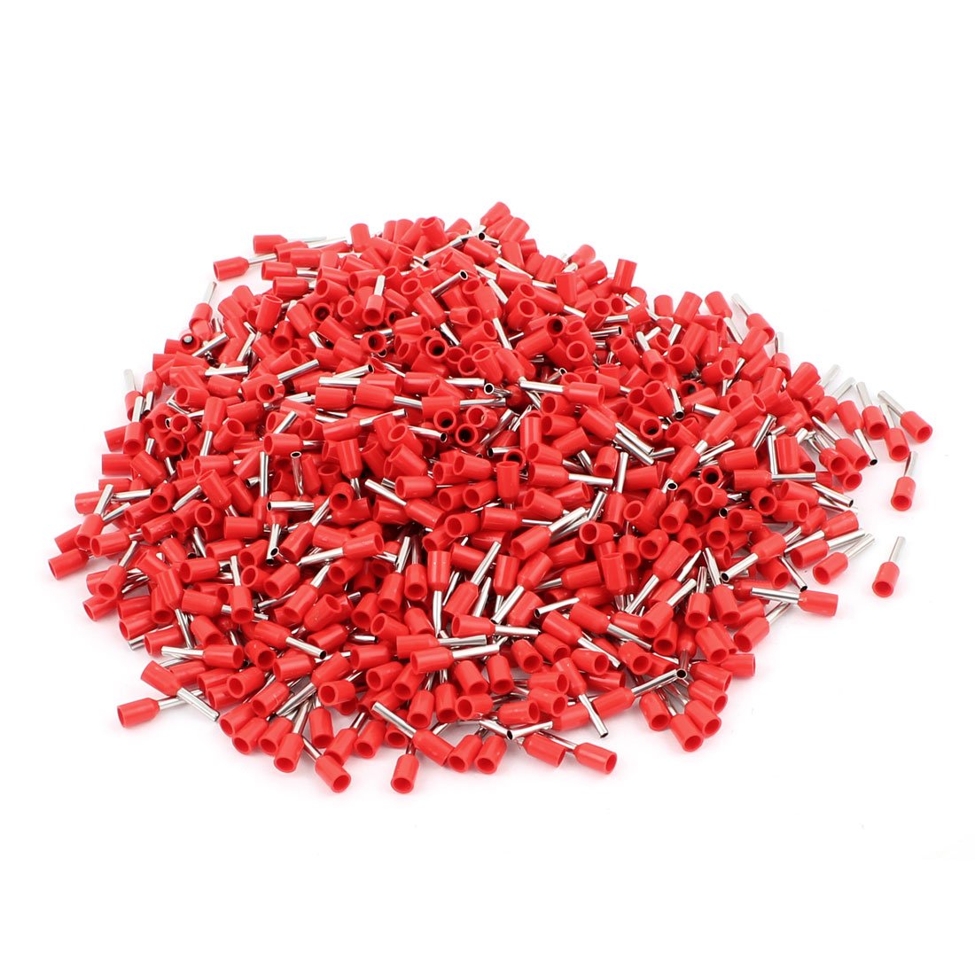 1000Pcs E1008 Wire Crimp Connector Insulated Ferrule Terminal Red