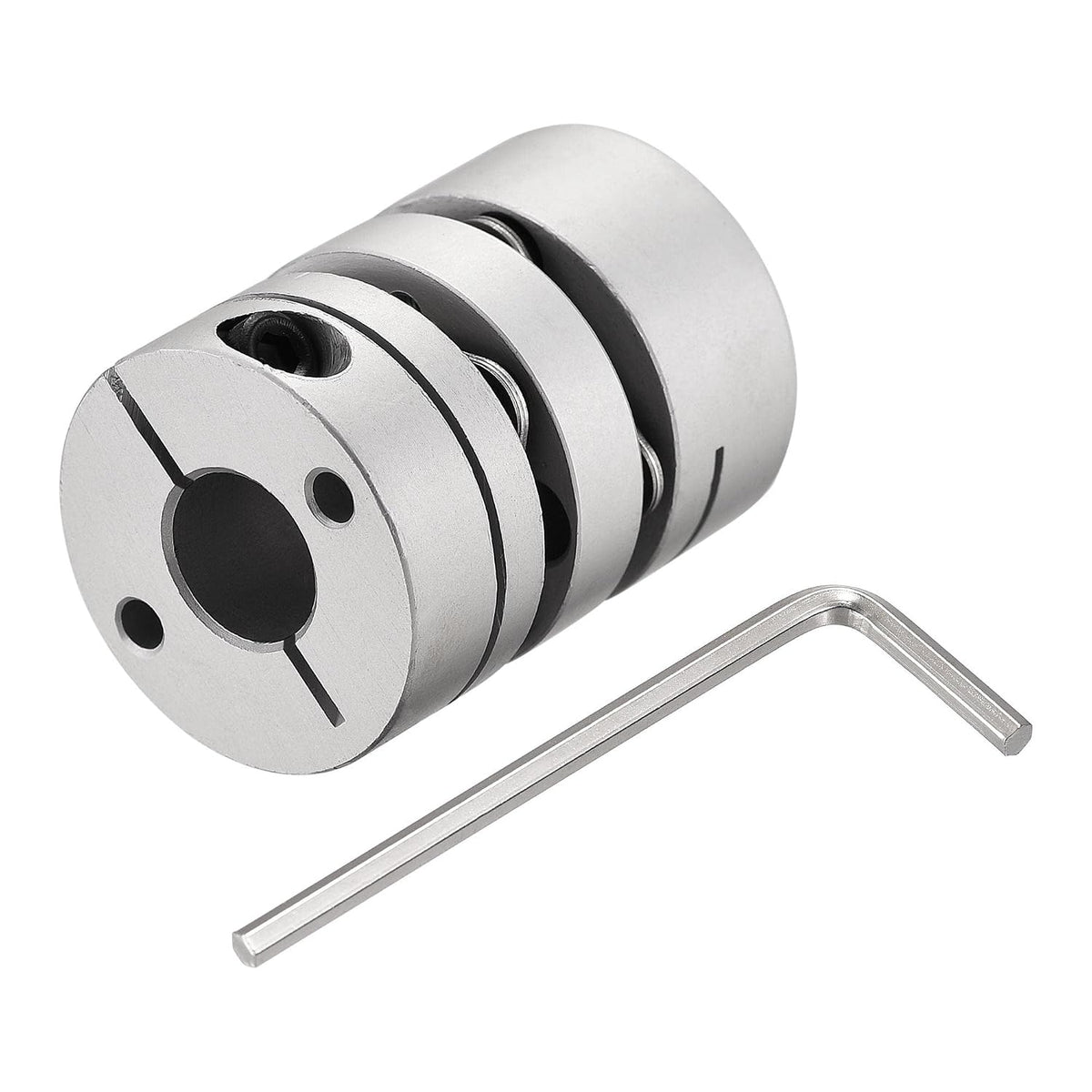 10mm to 10mm Bore Double Diaphragm Motor Wheel Flexible Coupling Joint M3 Wrench 1 Set