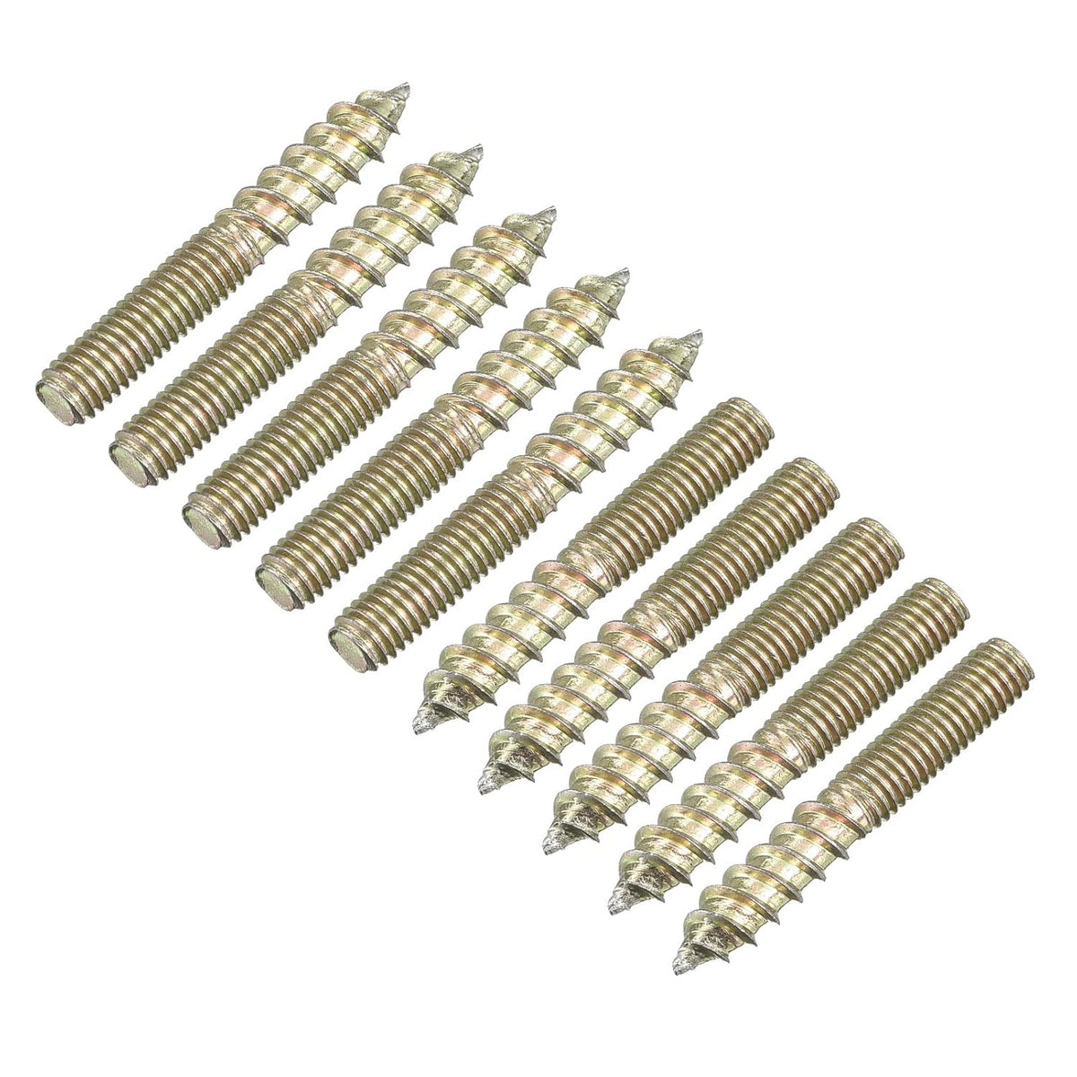 M5x35mm Hanger Bolts, 48pcs Double Ended Thread Dowel Screws for Wood Furniture Connecting
