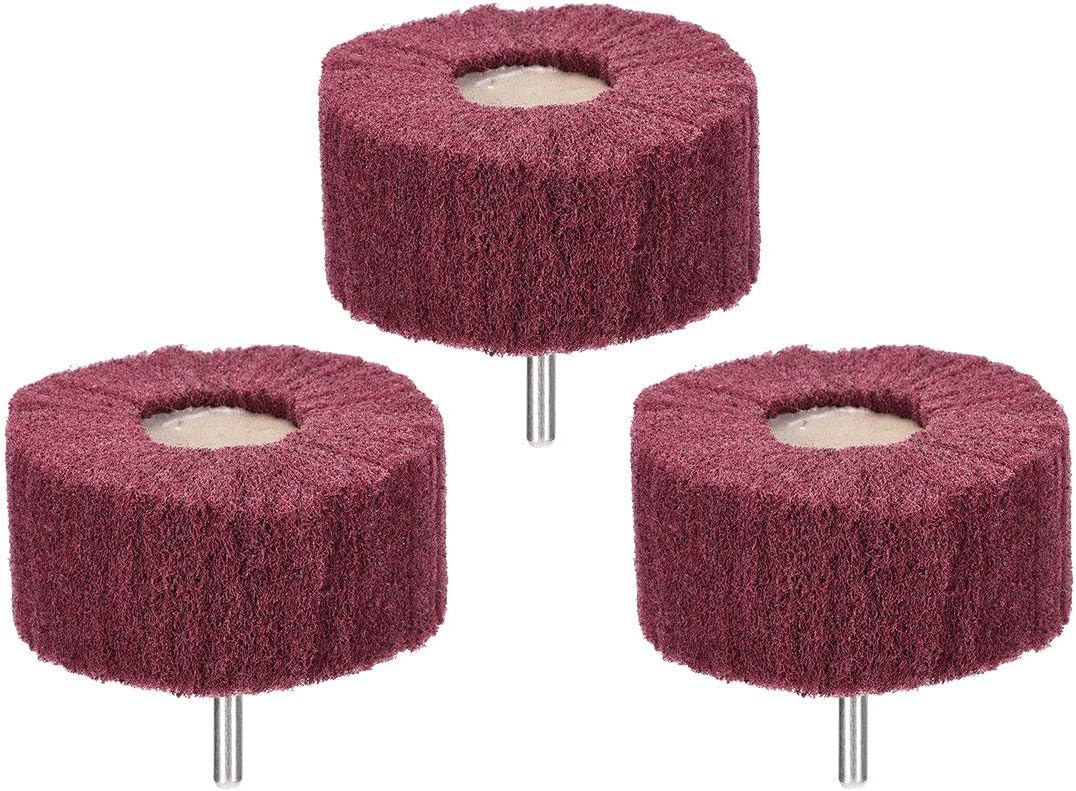 Abrasive Wheels 3.2 x 1.6 Inch Buffing Polishing Wheels with 1/4 Inch Shank 3pcs