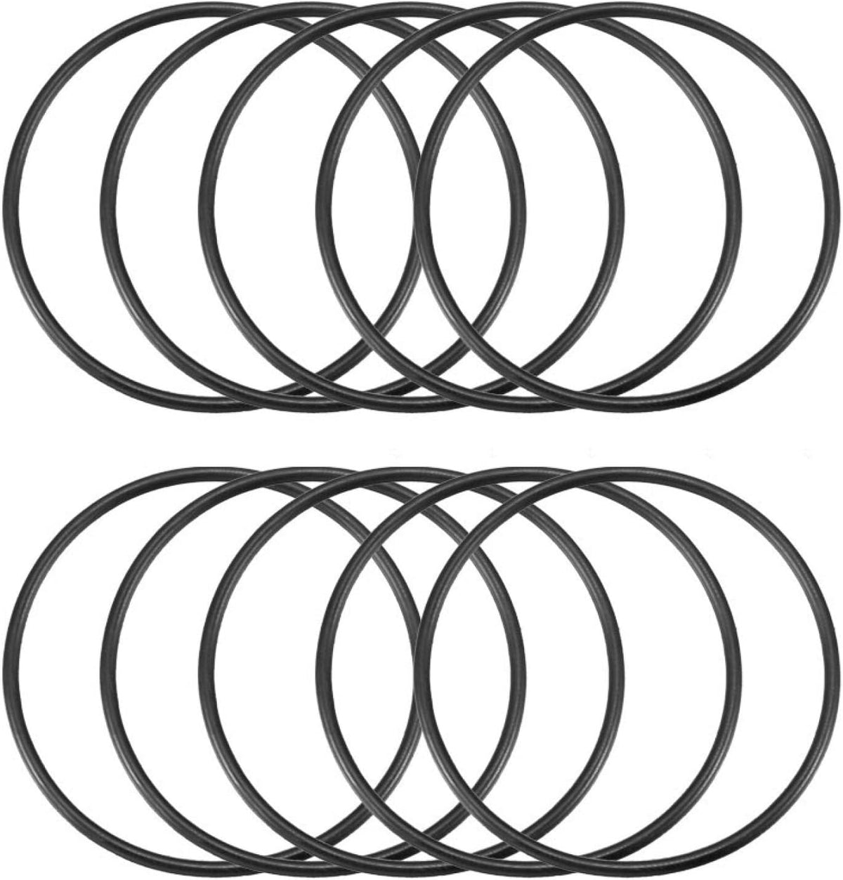 Nitrile Rubber O-Rings 51mm OD 47mm ID 2mm Width, Metric Sealing Gasket, Pack of 10
