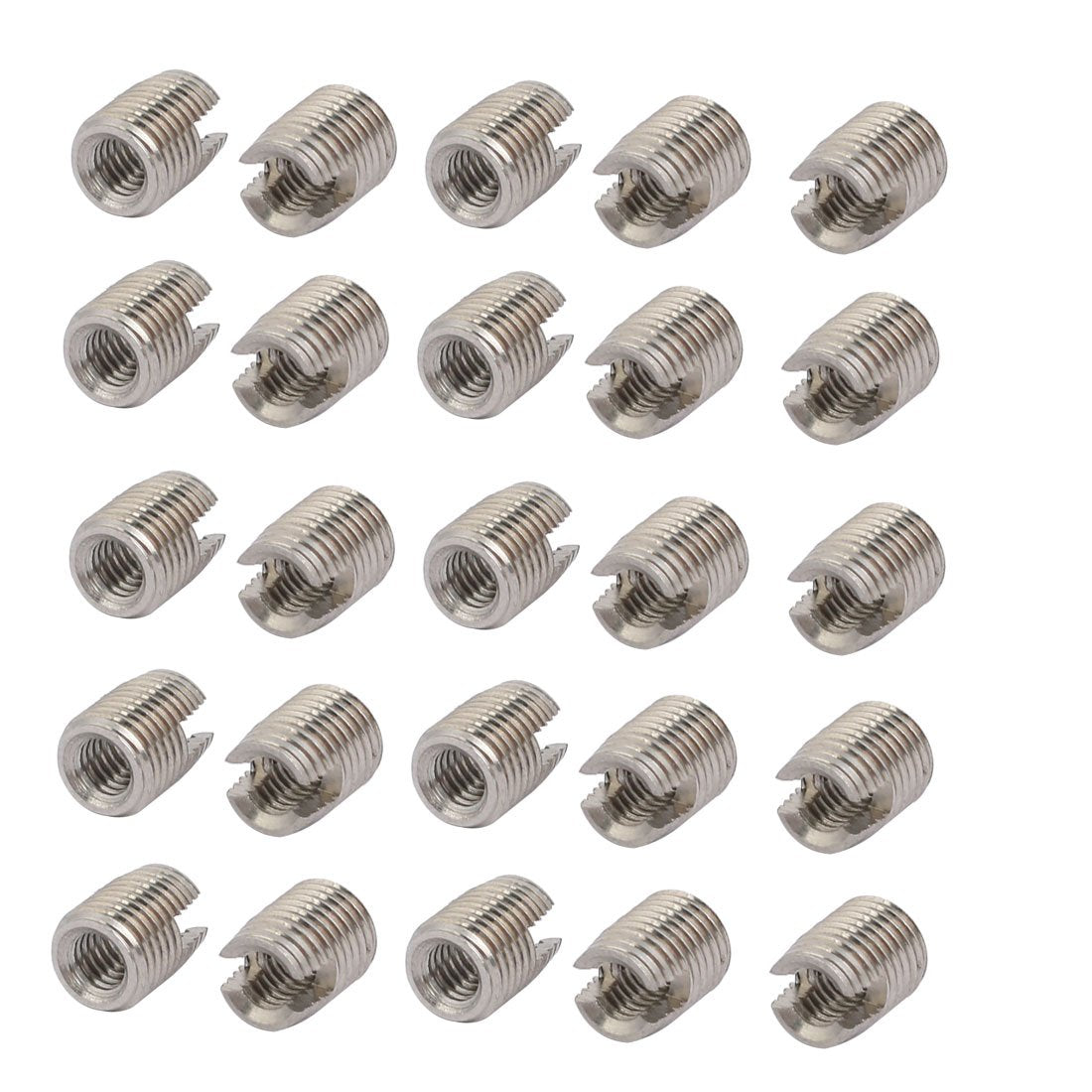 M4x8mm 304 Stainless Steel Self Tapping Slotted Thread Insert 20pcs