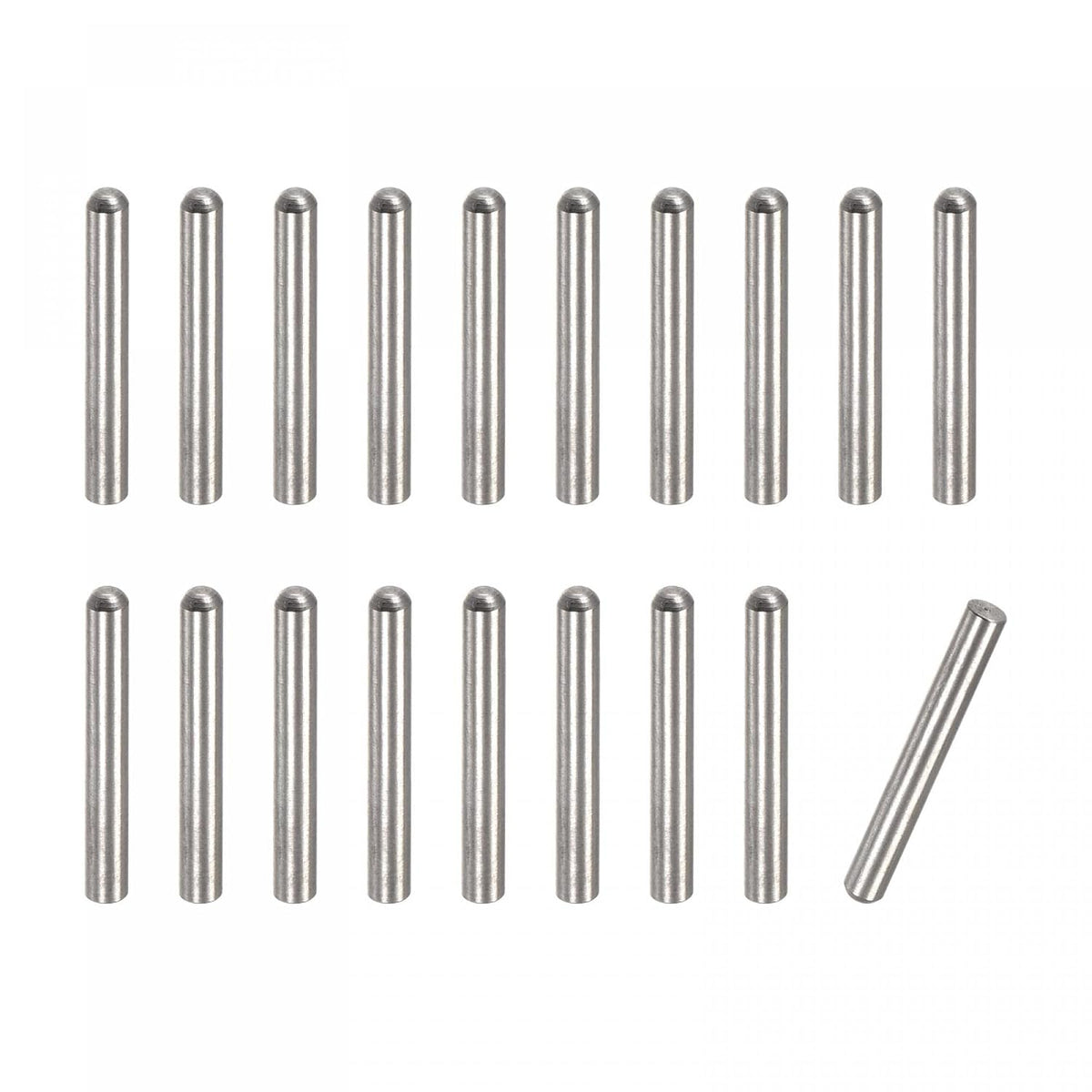 3x18mm Dowel Pins, 50pcs 304 Stainless Steel Round Head Flat Chamfered End Dowel Pin Bunk Bed Pins Shelf Pegs Support Shelves Fasten Elements