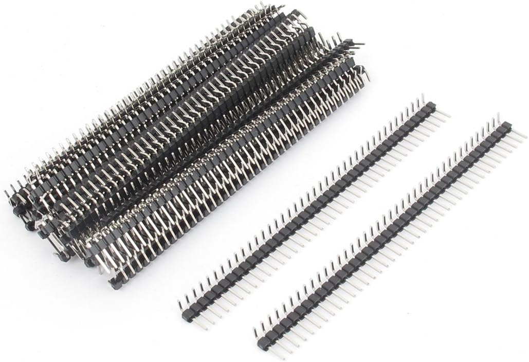 30pcs Right Angle Single Row 40-pin 2.54mm Male Header for Breadboard