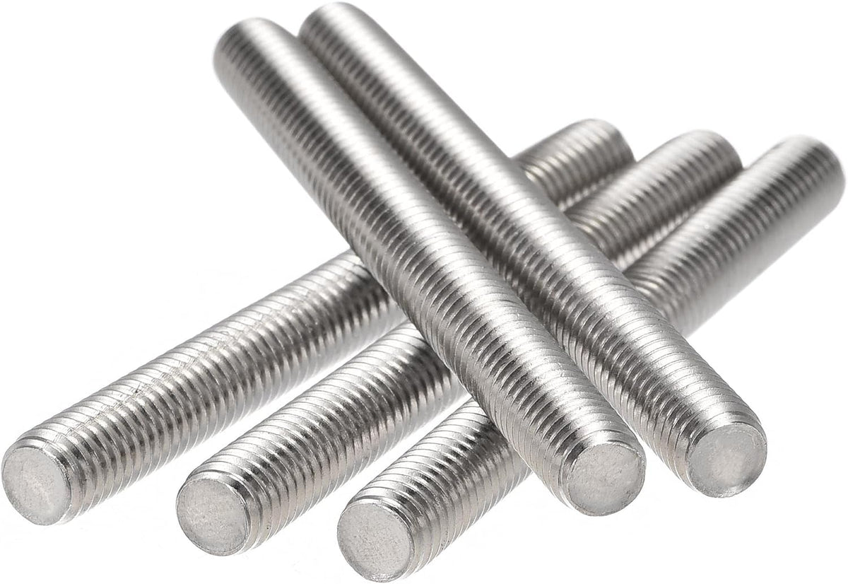 15Pcs M8 x 80mm Fully Threaded Rod 304 Stainless Steel Right Hand Threads