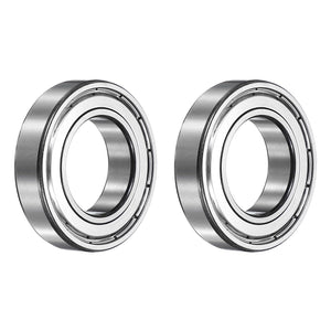 2Pcs 6007ZZ Deep Groove Ball Bearings, 35x62x14 mm High Speed Double Metal Shielded Bearing Pre-Lubricated and Stable for Industrial Machinery Repairs 3D Project
