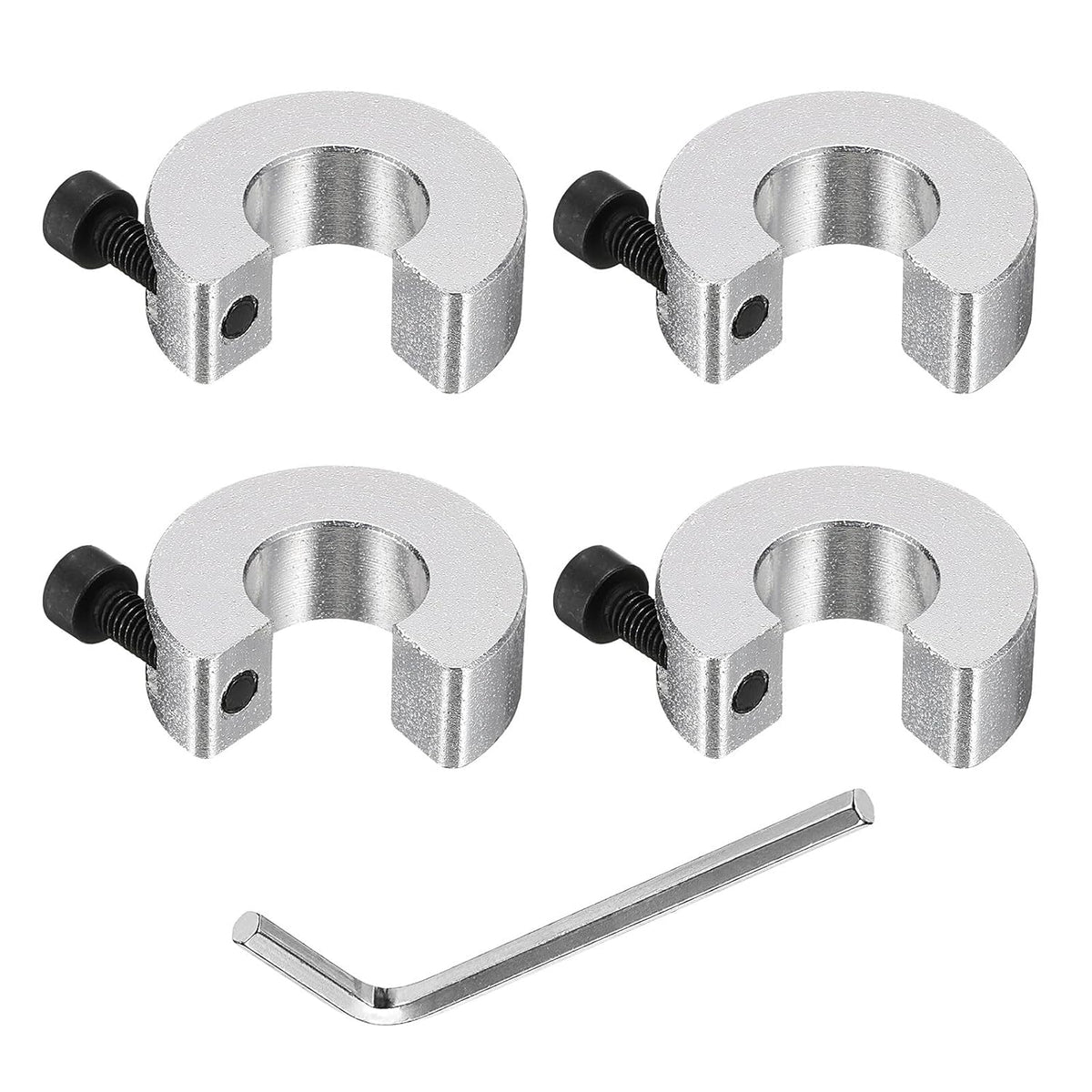 SBR16 Linear Rail Shaft Stop Collars with a Nickel Flat Head Wrench 4pcs
