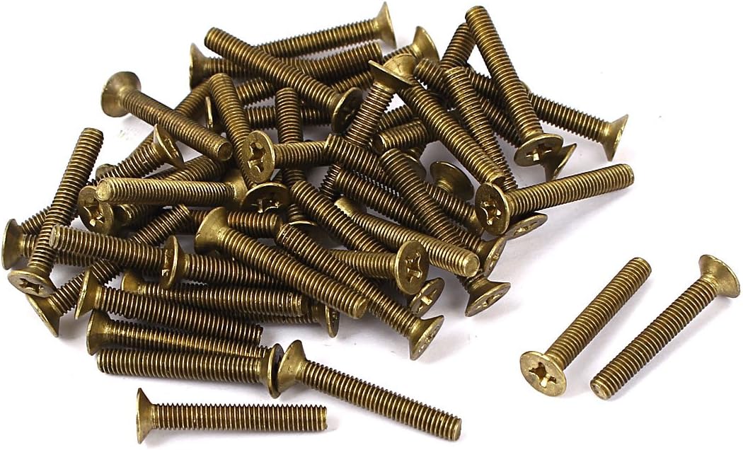 M3 x 20mm GB819 Phillips Flat Head Bolts Countersunk Screws 50 Pcs