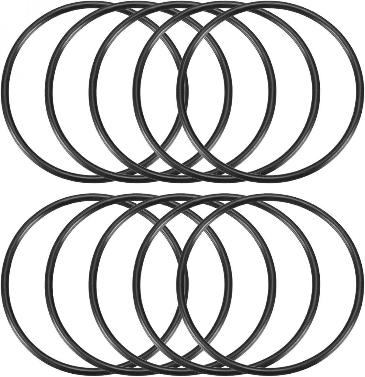 Nitrile Rubber O-Rings, 72mm OD 66mm ID 3mm Width, Metric Sealing Gasket, Pack of 10