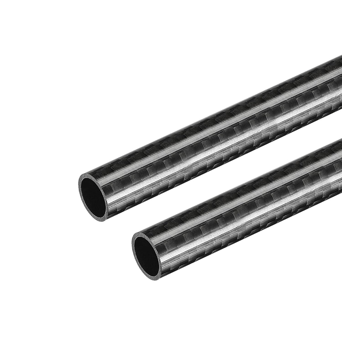 Carbon Fiber Round Tube 10x8x330mm 3K Roll Wrapped Glossy Surface for RC Airplane Quadcopter 2Pcs