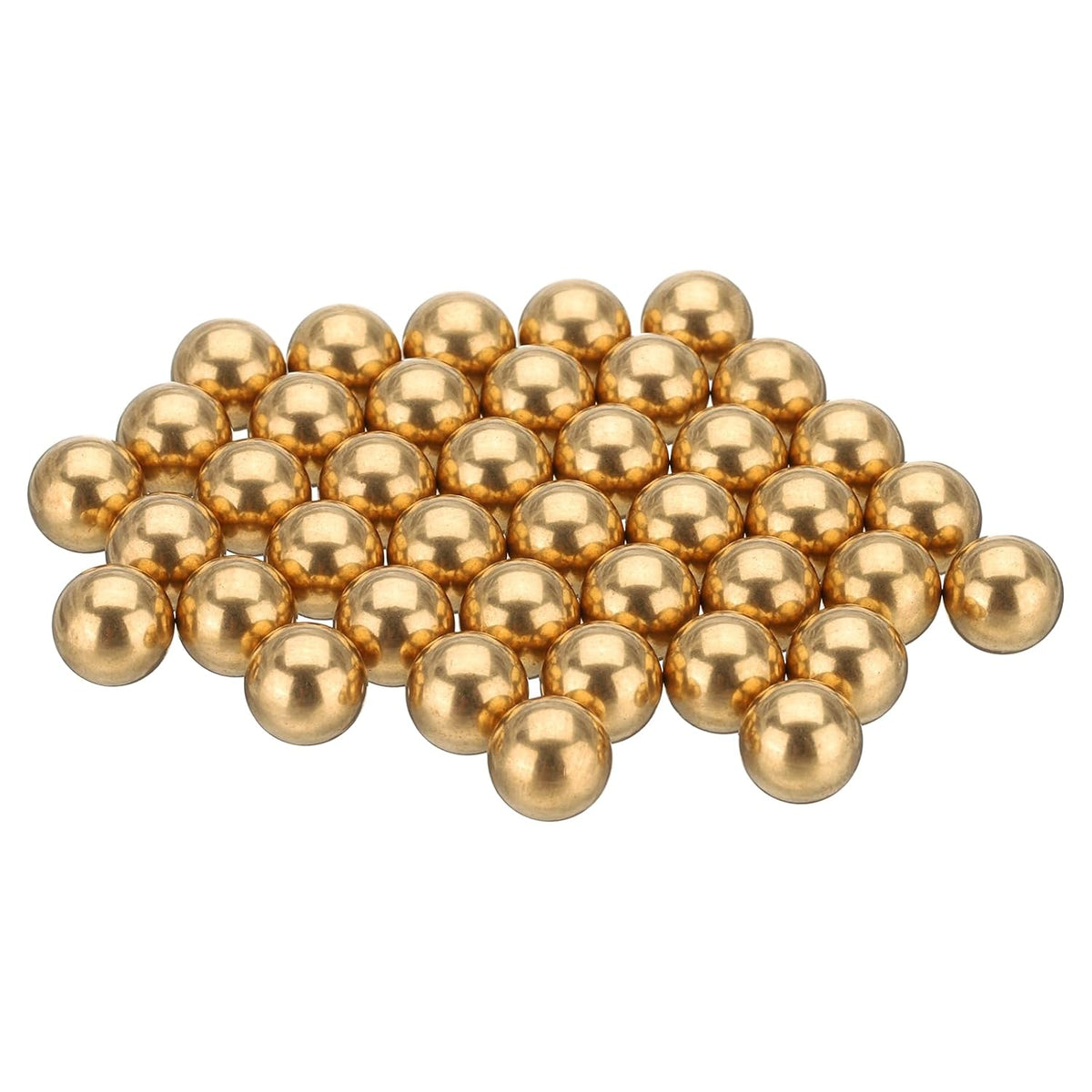 40 Pcs 10 mm Bearing Balls H62 Brass G100 Precision Balls for Industrial Spheres, Machinery, Automotive, and DIY