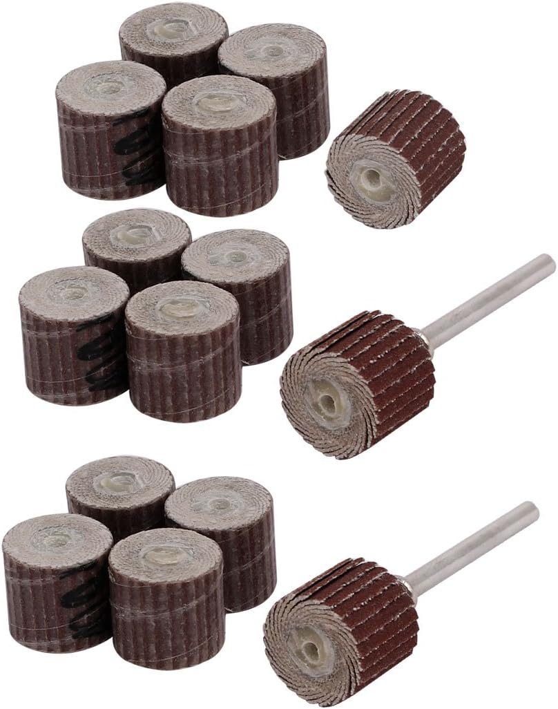 400 Grit 13mm Dia Sandpaper Flap Sanding Wheel Grinding Polishing Tool 15pcs
