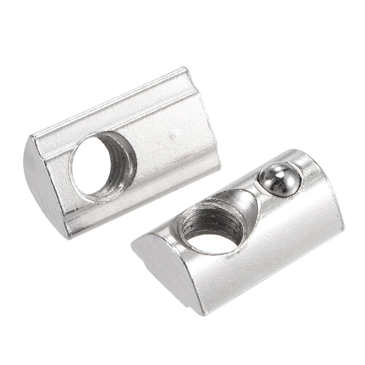 M8 T Slot Nuts Roll in Spring T-nut with Ball Carbon Steel for 4040 Series Aluminum Extrusion Profile Rail with 8.5mm Slot 5Pcs