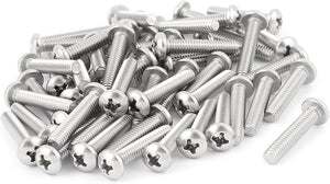 25mm Long M4 x 22mm Phillips Head Machine Screws 50 Pcs