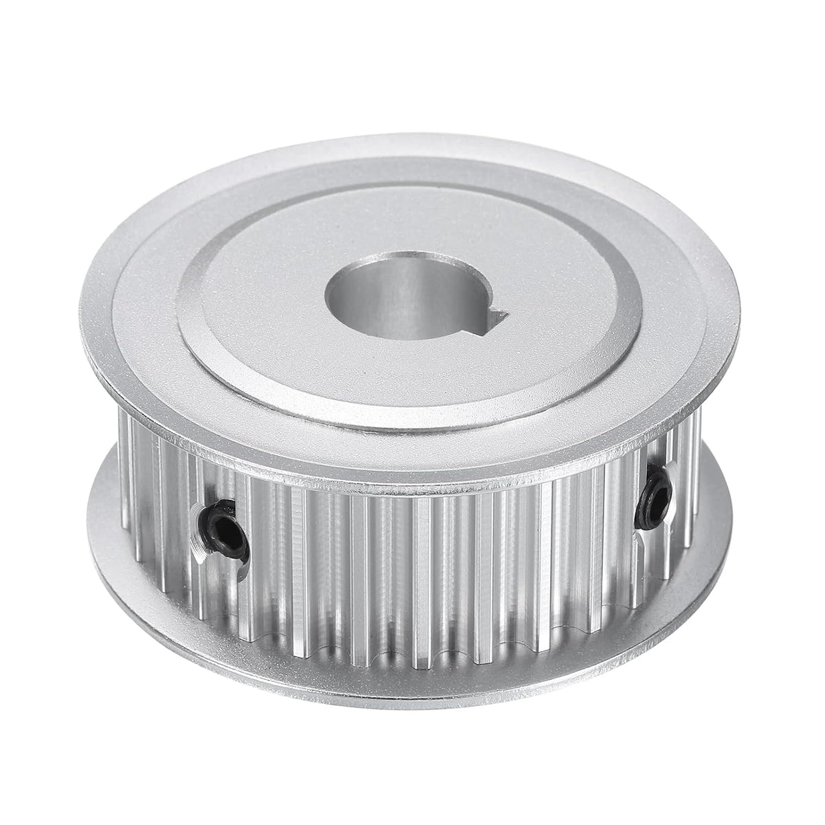 5M-32T-1/2B Timing Belt Pulley 1/2" Bore, 32 Teeth Aluminum Alloy Synchronous Wheel with Keyway, Pitch 5mm Tooth for 15mm Width Belt