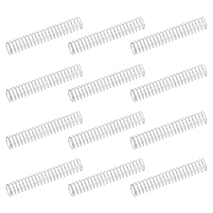 50Pcs 304 Stainless Steel Compression Springs, 0.4mm x 9mm x 50mm Small & Tiny Pen Spring for Home Repair & DIY, Workshop & Industrial Use, (Silver Tone)