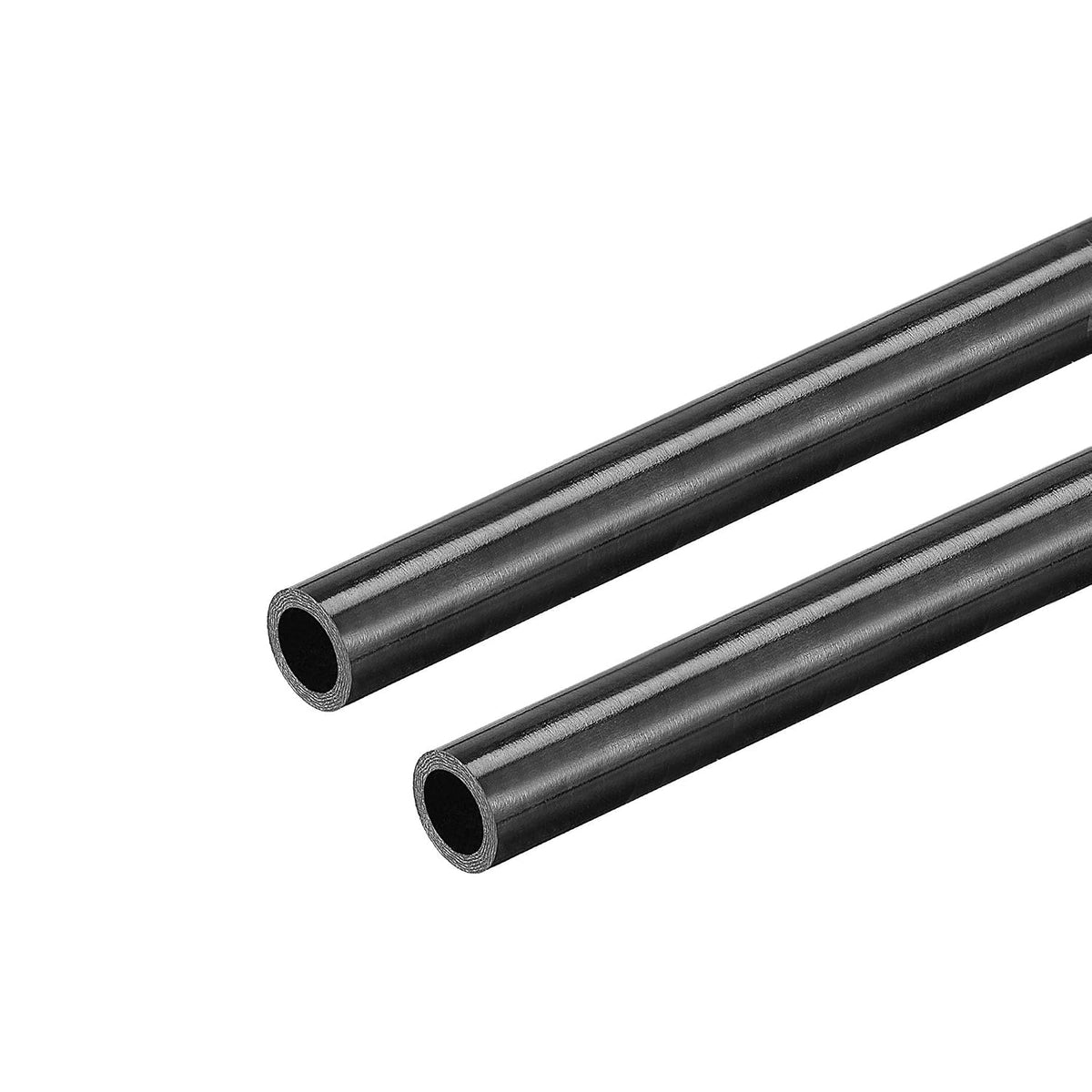 Carbon Fiber Round Tube 6mm x 4mm x 500mm 3K Roll Wrapped Glossy Surface for RC Airplane Quadcopter 2Pcs