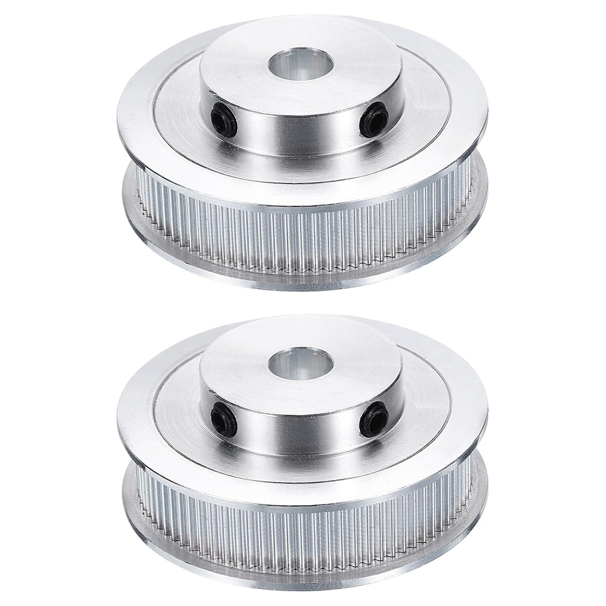 2pcs GT-2 Pulley Synchronous Wheel 80 Teeth 8mm Bore, Fit with 10mm Width Belt, Aluminum Alloy Timing Pulley Wheel for 3D Printer, CNC Machine