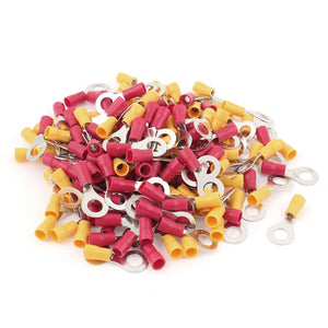 Connector Pre-Insulated Ring Terminal RV5.5-8 for AWG12-10 Wire with 160 Piece