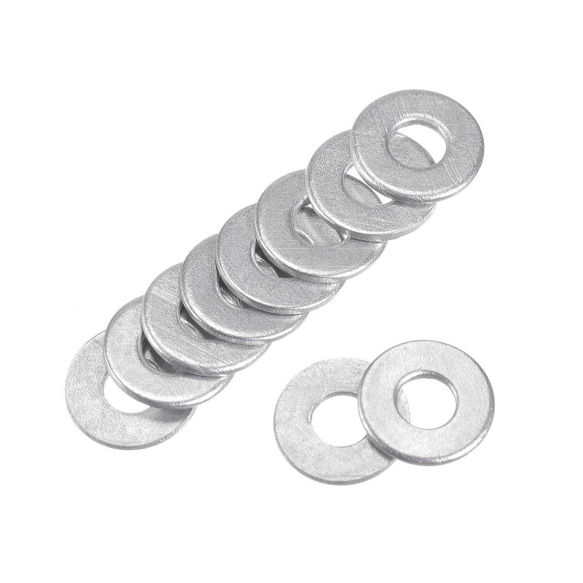 0.31" x 0.12" x 0.02" Carbon Steel Flat Washer for Screw Bolt 200Pcs