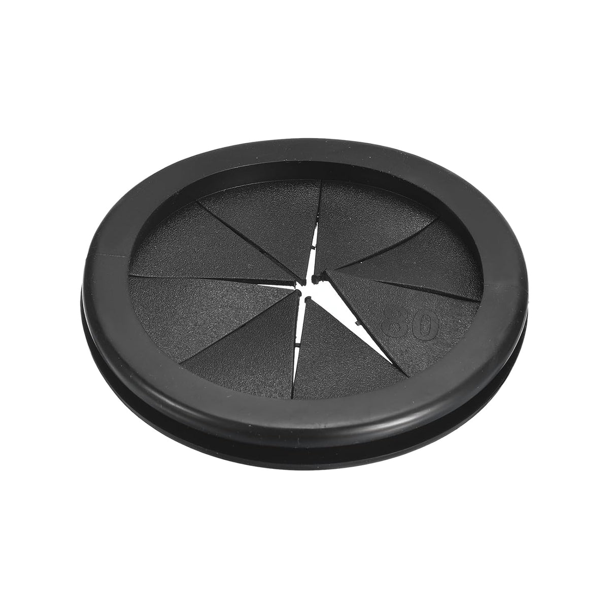 1Pcs Rubber Grommets 2-7/8"(72mm) ID 3-1/8"(80mm) Drill Hole Double Sided Firewall Hole Plugs Round Electrical Wiring Gasket, Black