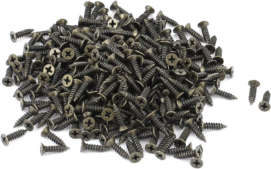 300Pcs 2.5mm Dia 8mm Length Thread Rod Phillips Head Screws Fasteners