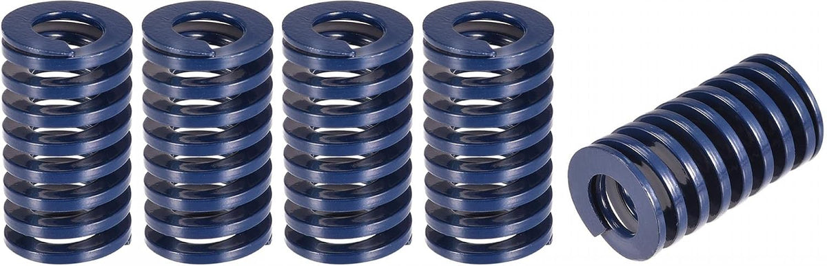 3D Printer Die Spring, 5pcs 18mm OD 30mm Long Spiral Stamping Light Load Compression Mould Die Springs for 3D Printer Electric Part, Blue