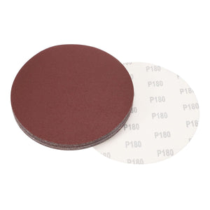 8" Hook and Loop Sanding Discs 180 Grit Aluminum Oxide Sandpaper for Random Orbit Sander Wood Metal Dry Polishing 20pcs