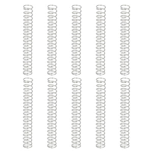 10Pcs Compression Springs, 0.3mm Wire Diameter x 4mm OD x 30mm Length 304 Stainless Steel Extension Spring Ballpoint Pen Pressure Springs for Shop Home Repairs, Silver