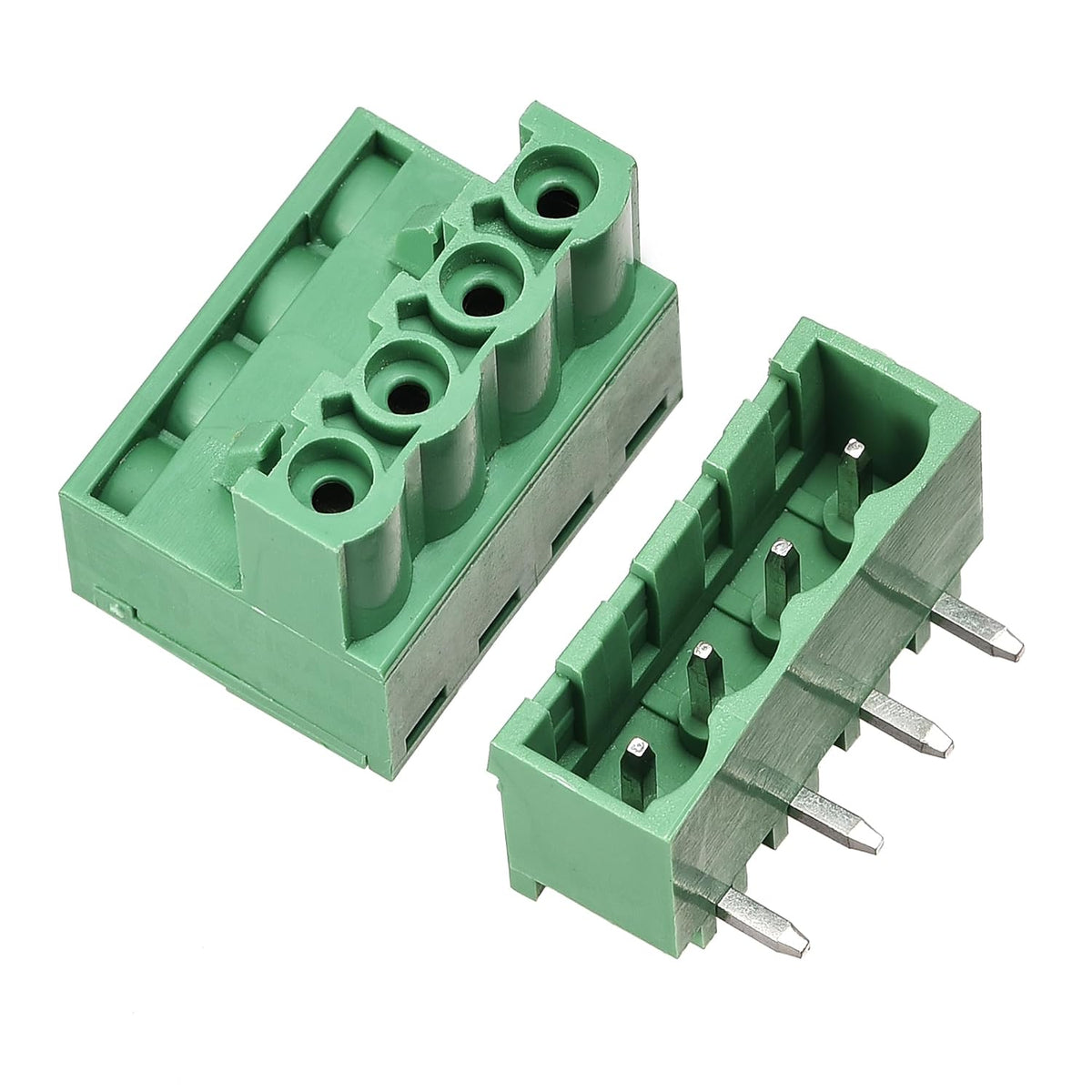 4-Pin 5.08mm Pitch Right Angle PCB Screw Terminal Block Connector 10 Sets