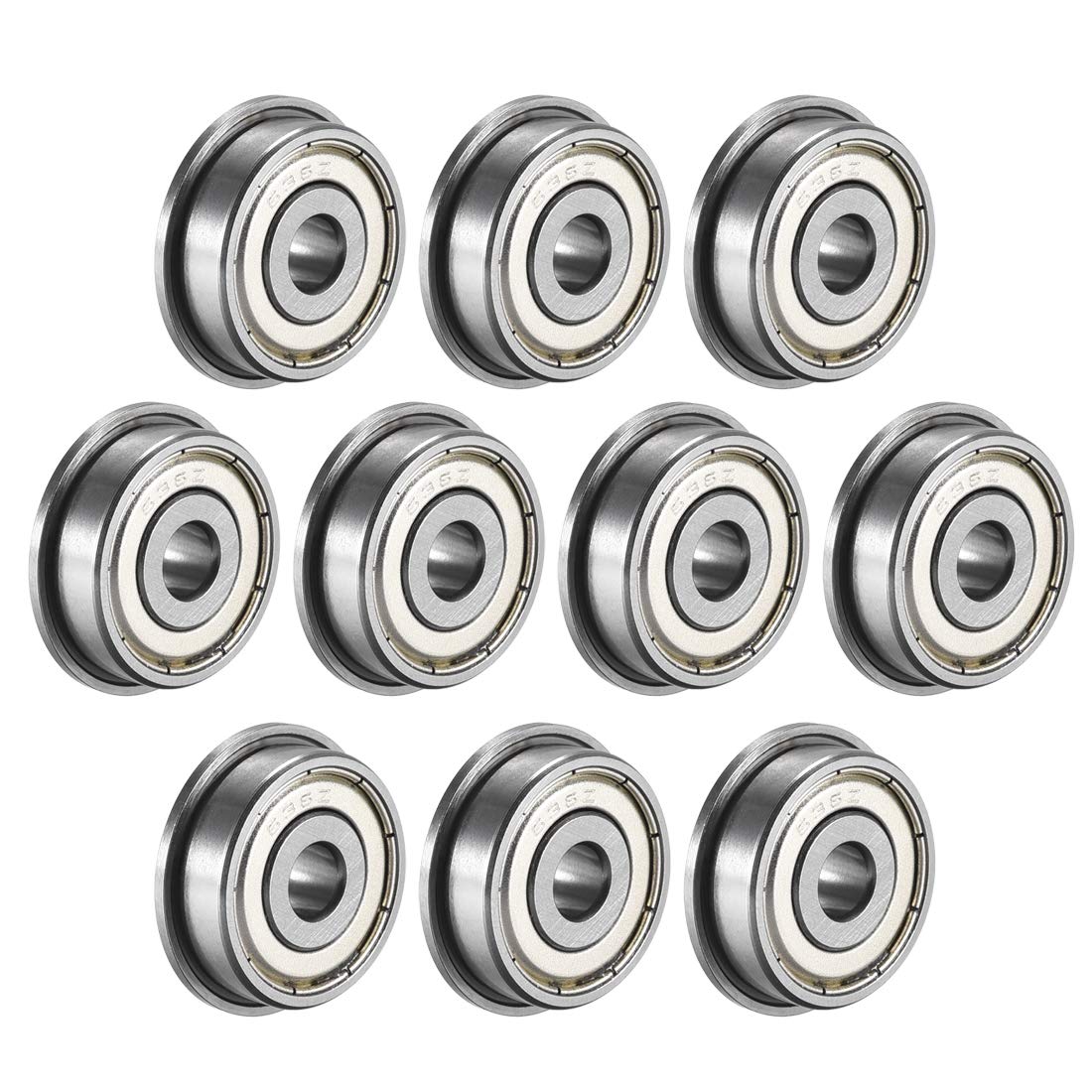 F636ZZ Flanged Ball Bearing 6x22x7mm Double Metal Shielded (GCr15) Chrome Steel Flange Rip Bearings 10pcs