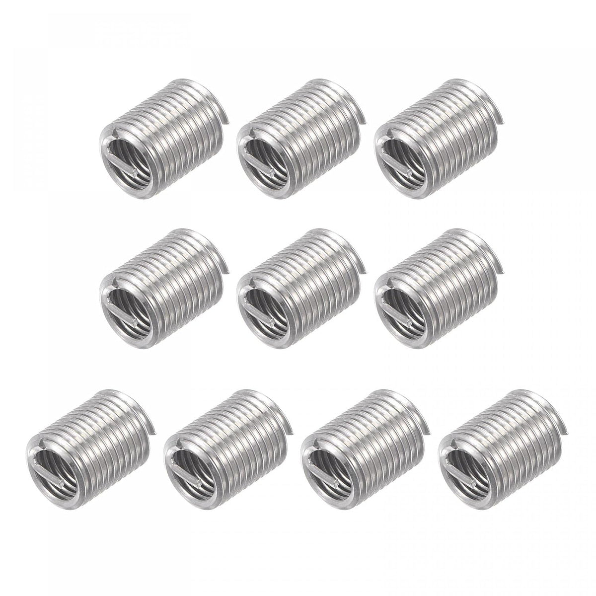 Wire Thread Inserts 1/4-28 UNF 2.0D 304 Stainless Steel Helical Type Coiled Wire Screw Repair Threaded Sleeve Steel Sheath 10pcs