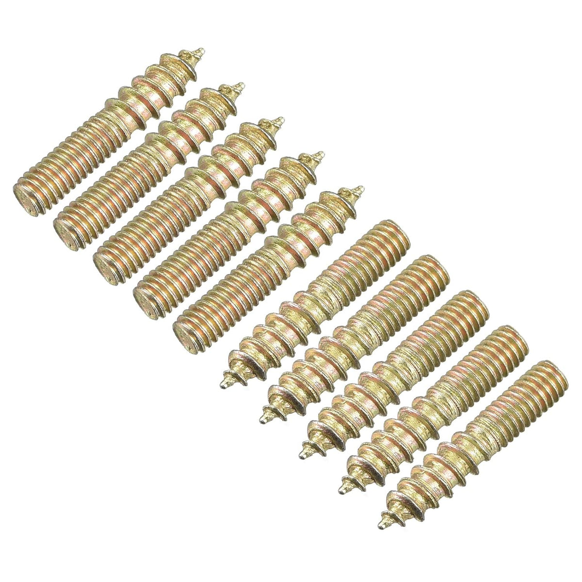 M4x20mm Hanger Bolts, 120pcs Double Ended Thread Dowel Screws for Wood Furniture Connecting