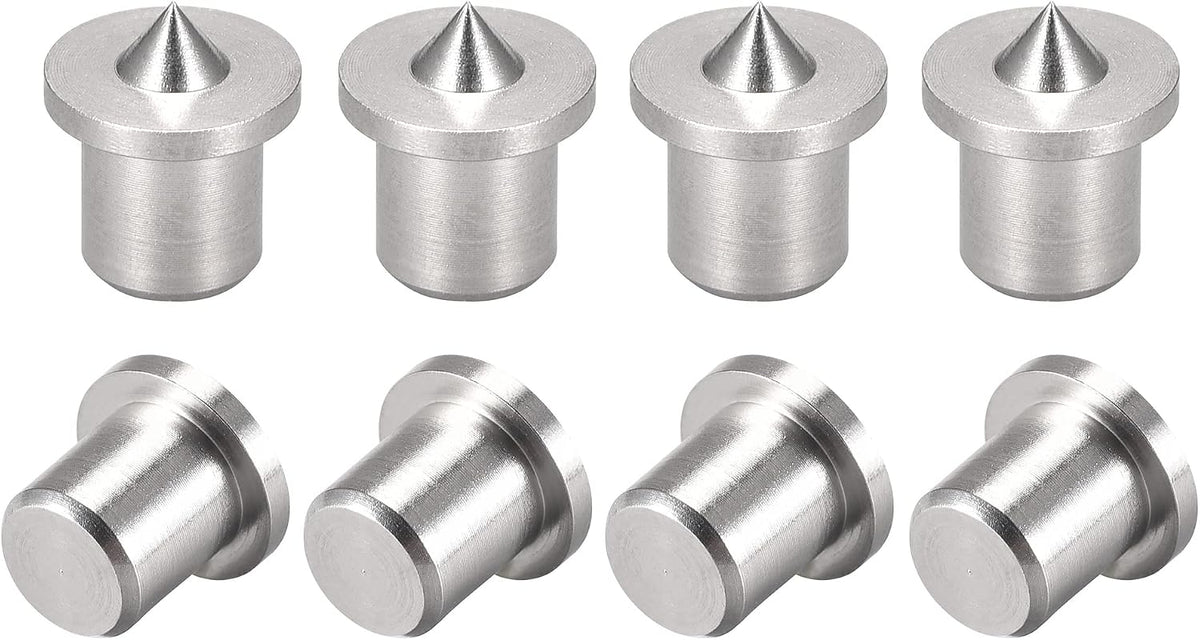 5mm Drill Center for Dowel and Tenon, Stainless Steel, Woodworking Doweling Centering Tool 8Pcs