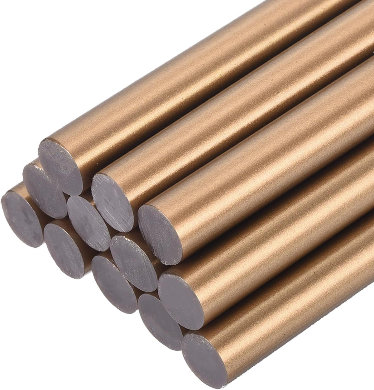 Mini Hot Glue Sticks for Glue Gun 0.43-inch x 8-inch Bronze Gold12pcs