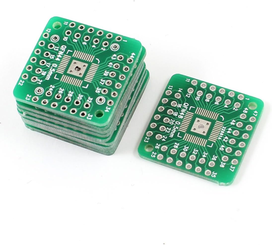 10 Pcs QFN44 to QFN48 0.5mm Pitch DIP Mounting PCB Adapter Plate Board