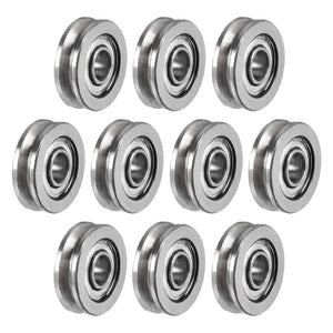 603 U Groove Ball Track Guide Bearing 3x10x3mm Double Metal Shielded (GCr15) Chrome Steel Bearing 10pcs