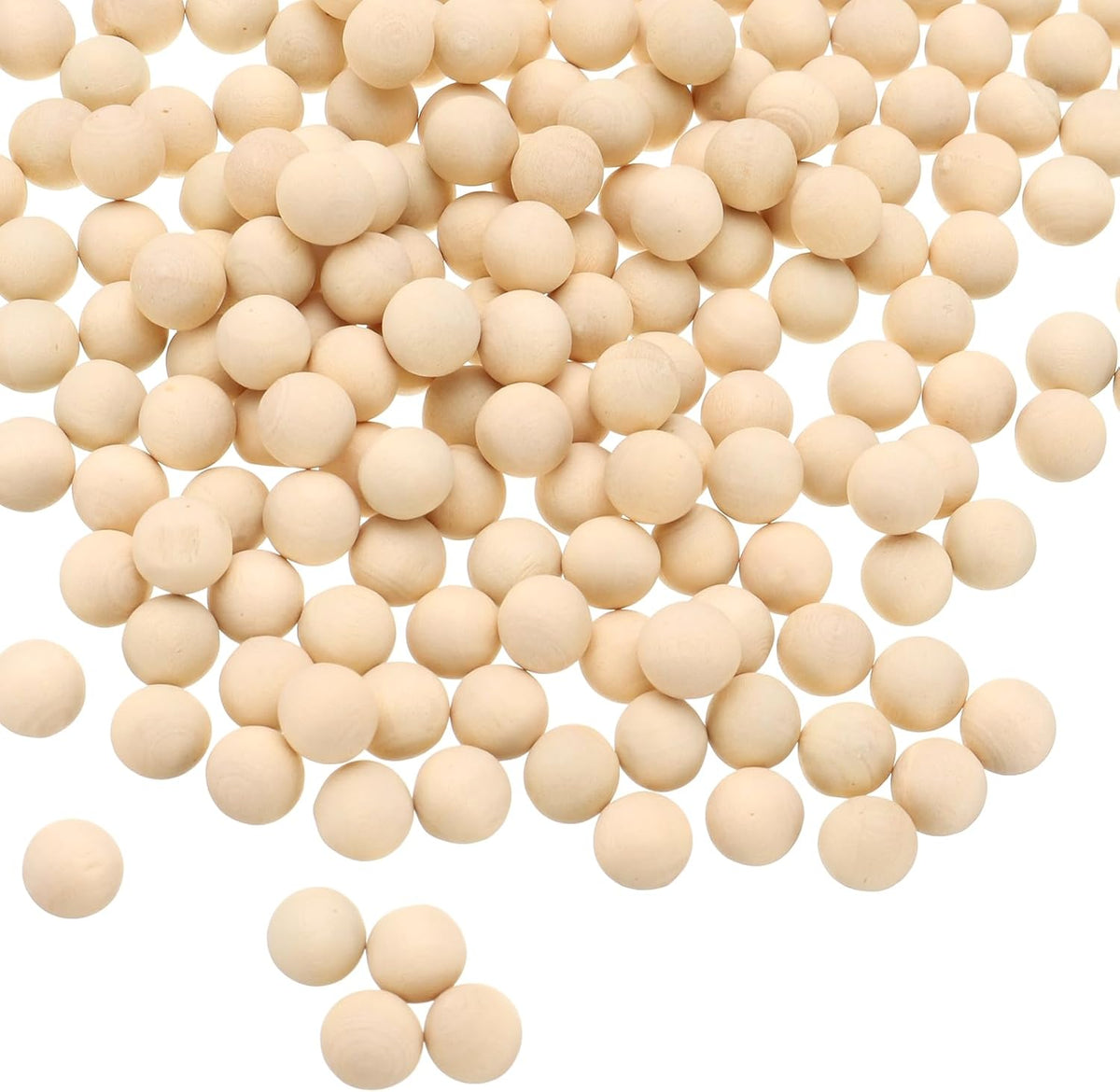 500 Pcs Wooden Round Balls 5/16" (8mm) Unfinished Small Wood Balls, Natural Wood Spheres for Crafts, Arts and DIY Project
