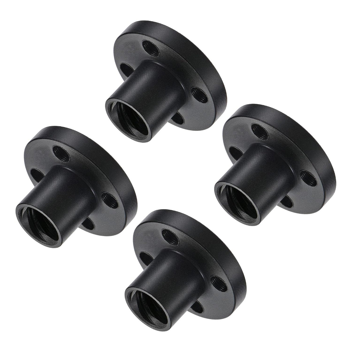 T8 POM Lead Screw Trapezoidal Nut 2mm Pitch 8mm Lead for 3D Printer Black 4Pcs