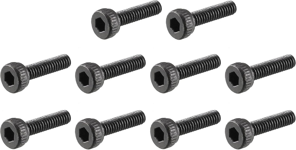 M2x8mm Alloy Steel Hex Bolt Socket Head Cap Machine Screws Black 50pcs