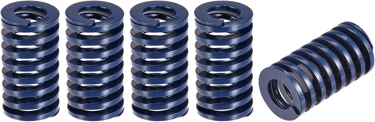 3D Printer Die Spring, 5pcs 22mm OD 40mm Long Spiral Stamping Light Load Compression Mould Die Springs for 3D Printer Electric Part, Blue