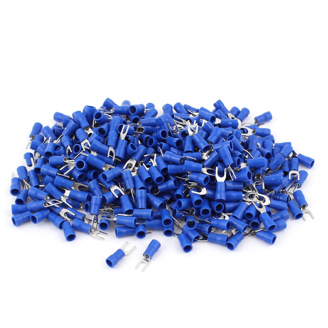 Insulated Fork Crimp Terminals Connectors for AWG 16-14 Wire with 400 Piece
