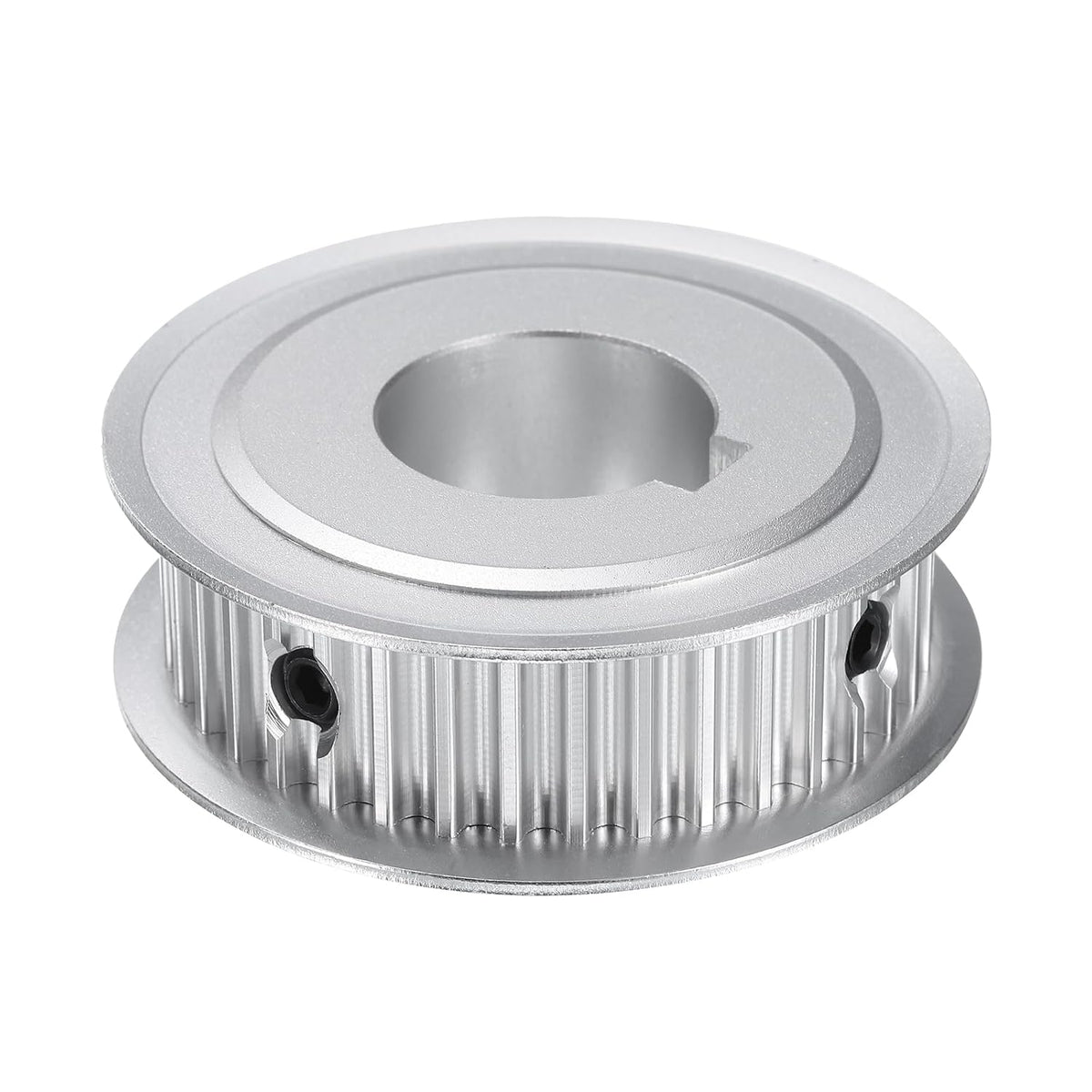 5M-38T-1B Timing Belt Pulley 1" Bore, 38 Teeth Aluminum Alloy Synchronous Wheel with Keyway, Pitch 5mm Tooth for 15mm Width Belt