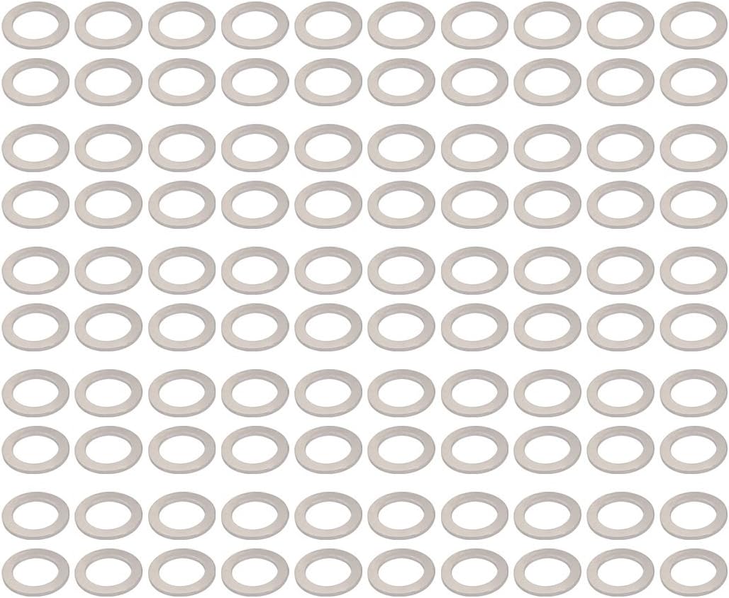 100Pcs 15mmx22mmx1.5mm Aluminum Motorcycle Hardware Drain Plug Washer