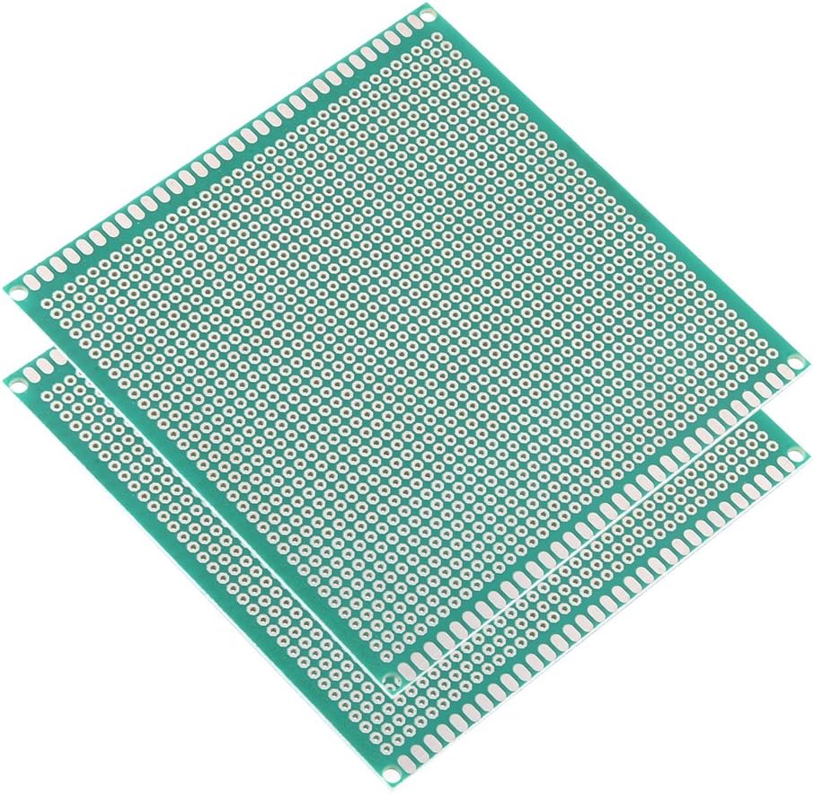 10x10cm Single Sided Universal Printed Circuit Board for DIY Soldering Green Thickness 1.6mm 2pcs