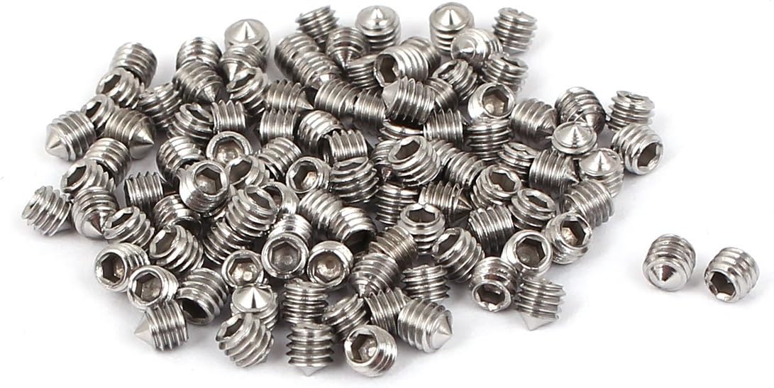 a16022300ux0270 M3x3mm Stainless Steel Cone Point Hexagon Socket Grub Screws