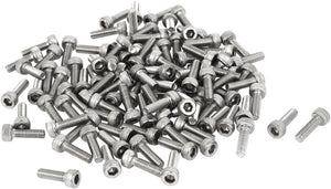 13mm Long M3x10mm Stainless Steel Hex Socket Head Cap Screws 100 Pcs