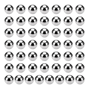 50Pcs 1/4" Bearing Balls, 316L Stainless Steel G200 Precision Balls for Bearings Bicycles Casters Automotive Part and DIY (Mirror Polished)