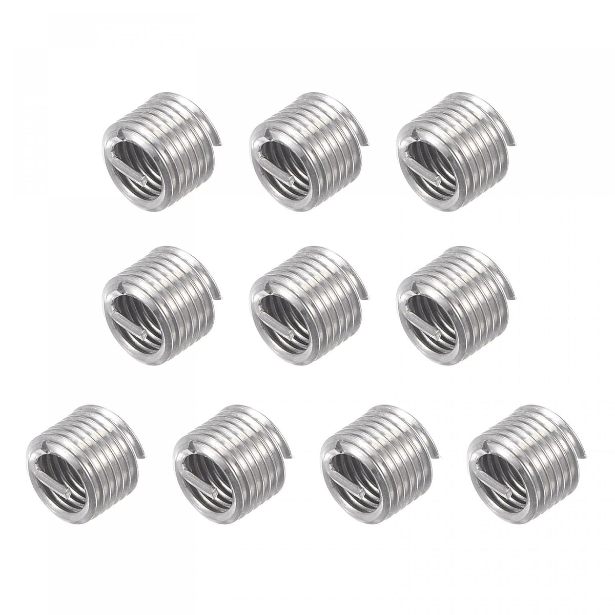 Wire Thread Inserts 1/4-28 UNF 1.5D 304 Stainless Steel Helical Type Coiled Wire Screw Repair Threaded Sleeve Steel Sheath 10pcs